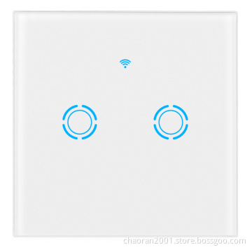 EU UK 220v Waterproof Wireless Smart Wall Switch Alexa Interruptor Wifi Alexa Google Touch Smart Light Switch Wifi Touch